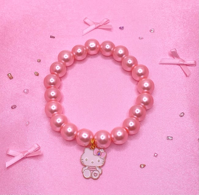 HK Pink Pearls Bracelet