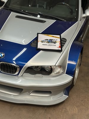 Image of NFSMW E46 M3 GTR POSTER BY KUWTB X BLACKLIST GARAGE