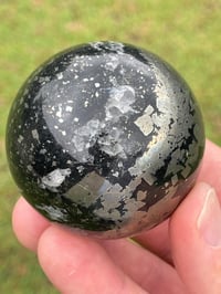 Image 5 of Pyrite In Magnetite Sphere #1421