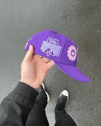 Image 4 of LAVENDER BRIM PURPLE PHILADELPHIA PHILLIES CUSTOM FITTED CAP