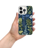 Image 20 of Art Nouveau Inspired Blue Boho Floral Clear Case for iPhone®