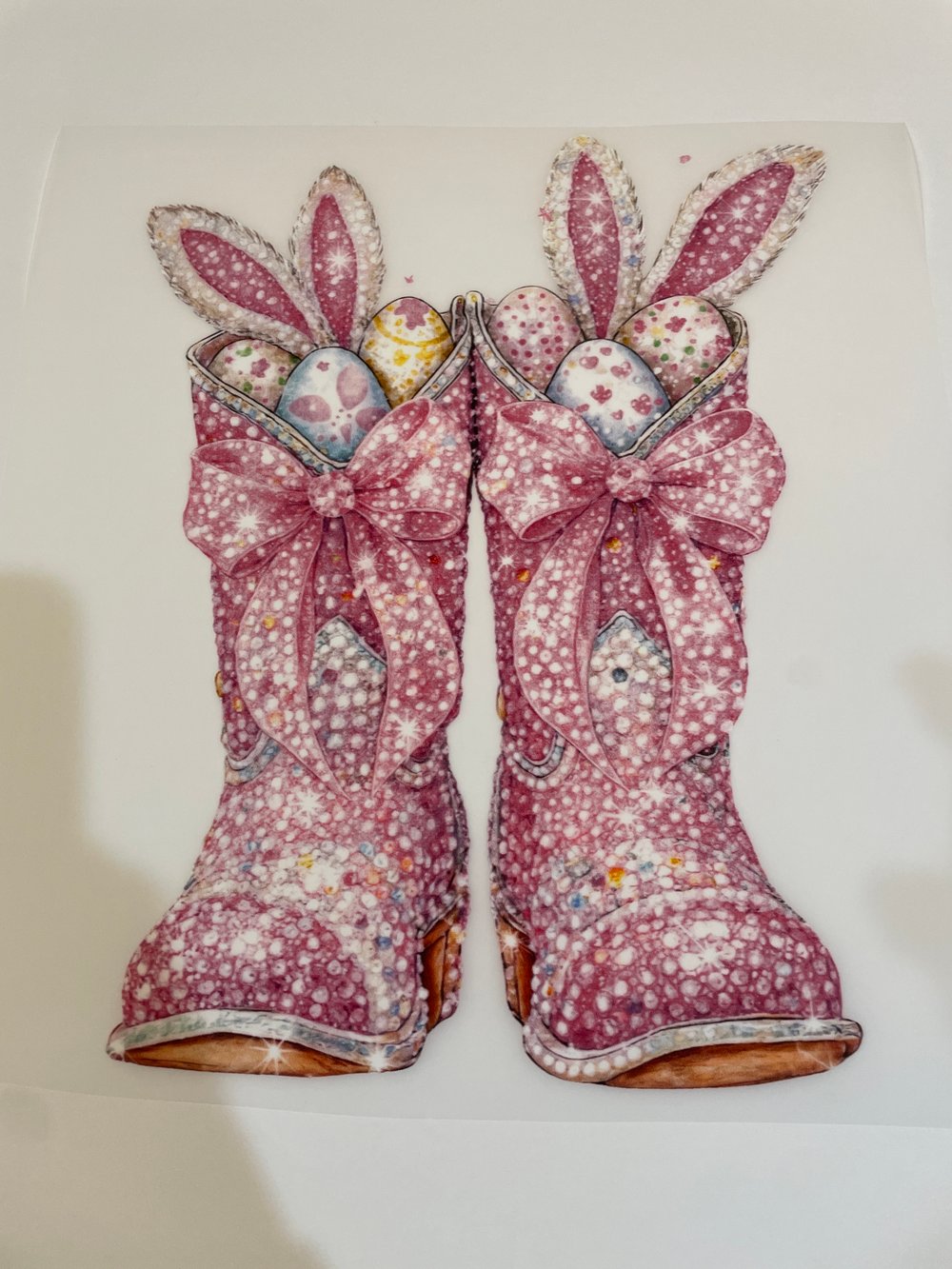 Image of Pink Bling Boots (Easter)