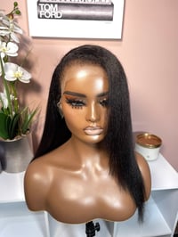 Image 2 of “Kinky Edges” Kinky Straight HD Lace Frontal Wig - 20 Inches - Ready To Wear