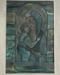 Image 3 of “Madonna and Child”, Gouache Painting