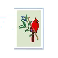 Image of Carte de souhait - cardinal 