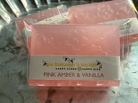 Image 5 of Pink Amber And Vanilla Honeybee Glycerin Body Bar