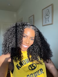 Image 1 of 20 inch KINKY CURLY HD lace CLOSURE wig