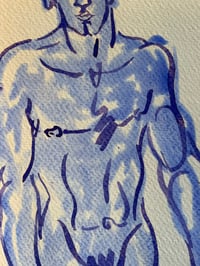 Image 4 of Watercolour ~ Blue Boys XXXV