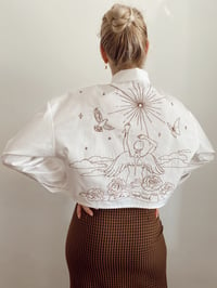 Image 1 of Cropped Button up Shirt - Freedom