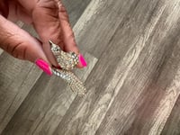 Image 1 of Bird rhinestone pinky ring 