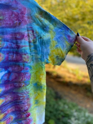 Image of LARGE  Scream Into The Void Tie Dye Shirt 1