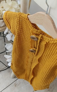 Image 2 of Boys bodysuit Patrick - honey | photo props | 12-18 months