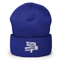 Image 5 of White Paisley Logo Beanie 2