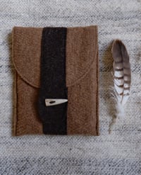 Image 1 of Moorit and Harting Black Felt Book/Kindle Sleeve - ‘Antler’