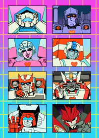 Image 2 of Transformers Sticker Sheet v.2 (PREORDER)
