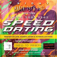 MARCH 25th SPEED DATING TICKET  8pm-12am