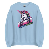 Image 3 of BadAss Unicorn Old School Style Unisex Sweatshirt