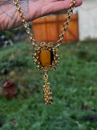 Image 4 of Brass Tigerseye Necklace
