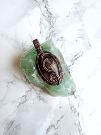 Image 2 of sunstone in copper pendant