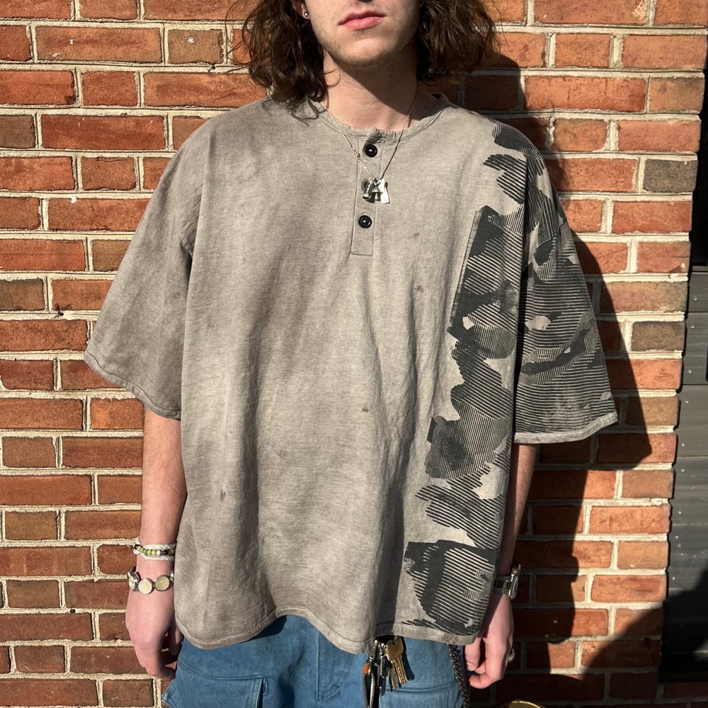 Image of HUGE Henley T - Acorn Camo
