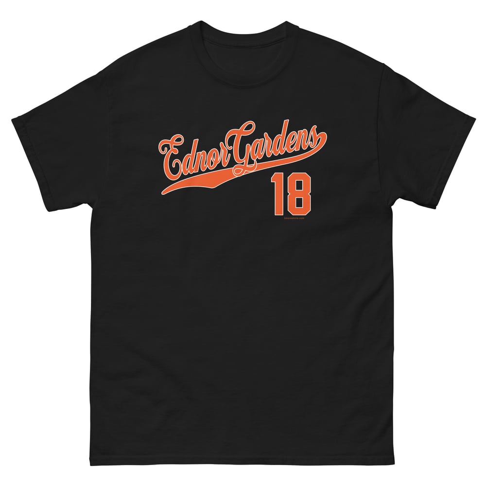 Image of Ednor Gardens Baltimore T-Shirt 21218 Mens (Black)
