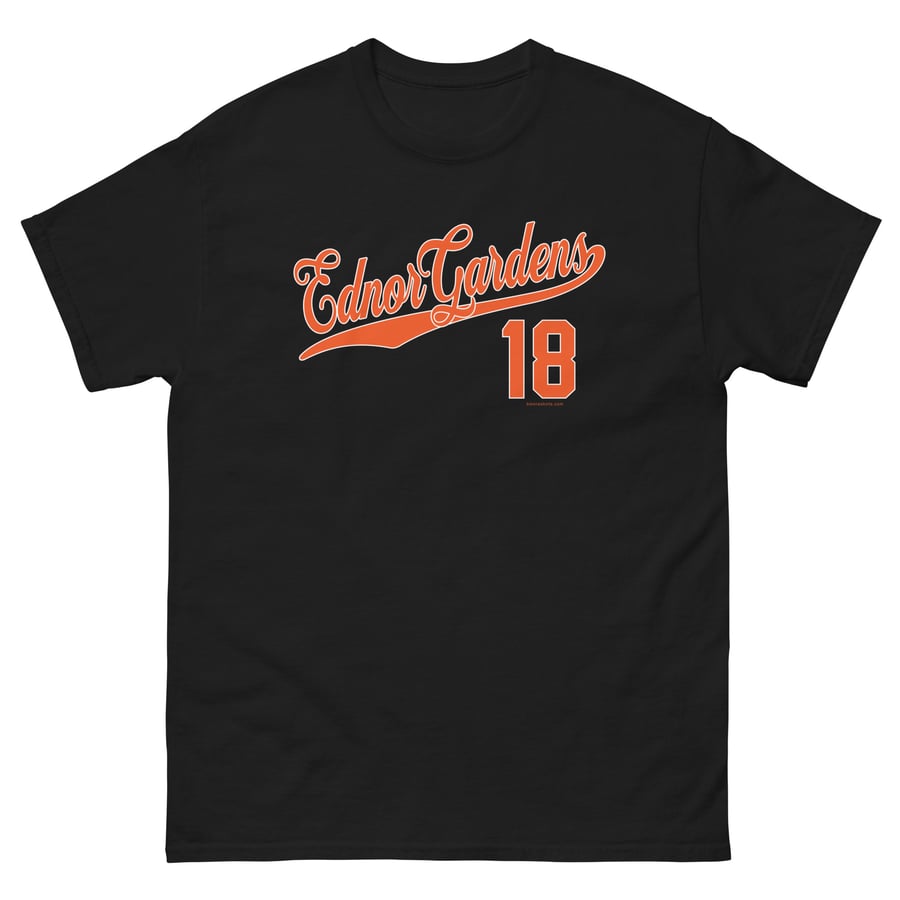 Image of Ednor Gardens Baltimore T-Shirt 21218 Mens (Black)