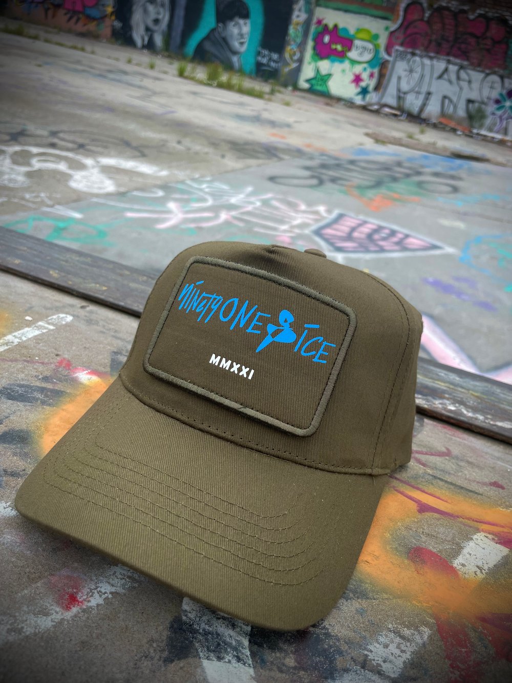 Image of Khaki Green Snapback Cap