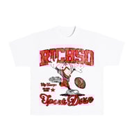 Football Sports Tee (white/red)
