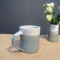Image 4 of Tall Mug - White & Grey