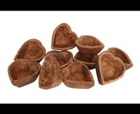 Image 2 of Wooden Heart Candle