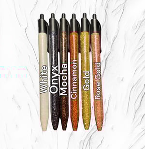 Image of Glitter Pens with clip