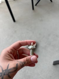 Image 2 of “iridescent dreams” mushroom pendant