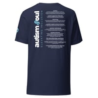 Image 4 of Autism Facts for person behind you autism soul unisex t-shirt