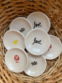 Image 1 of Little Dish, Choose from Love, Hello, a Bee or a Toadstool design