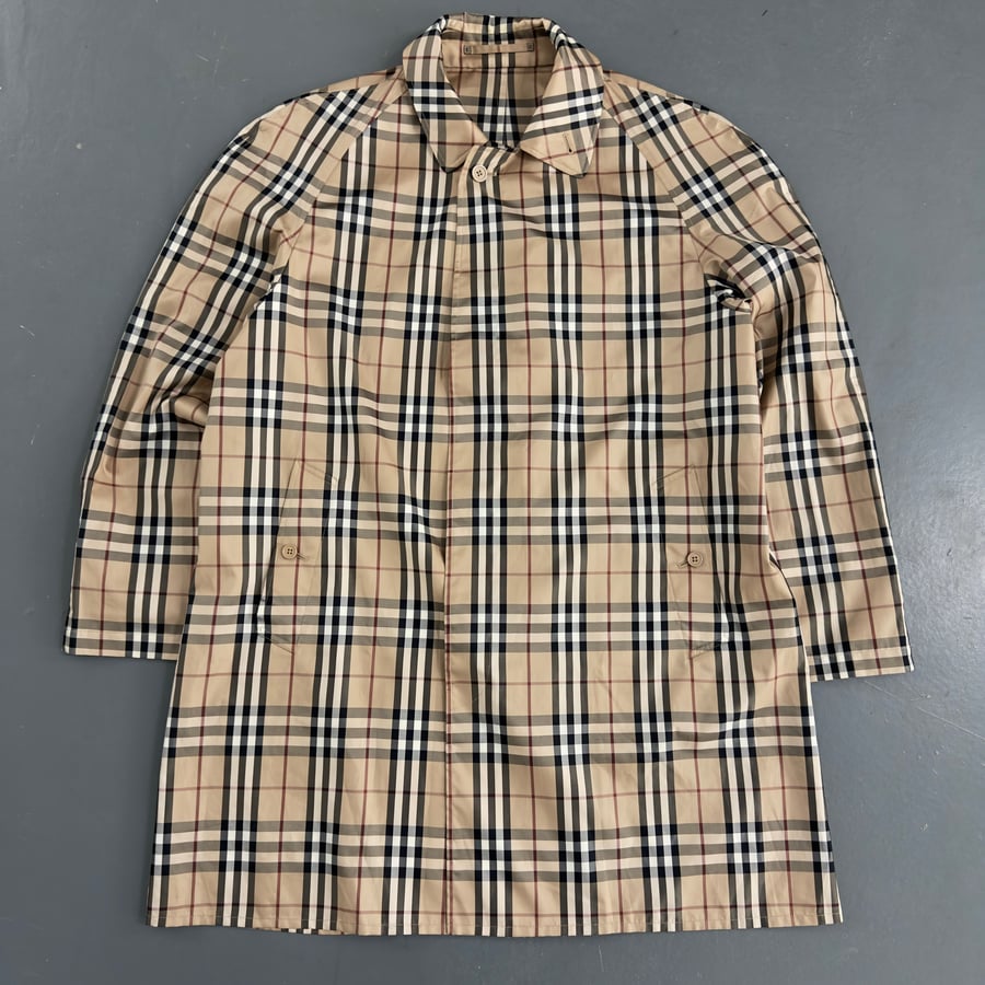 Image of Burberry London nova check nylon jacket, size XL