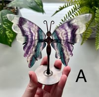 Image 2 of Fluorite Butterfly with Stand