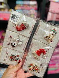 DOZEN CHRISTMAS PINS-12ct