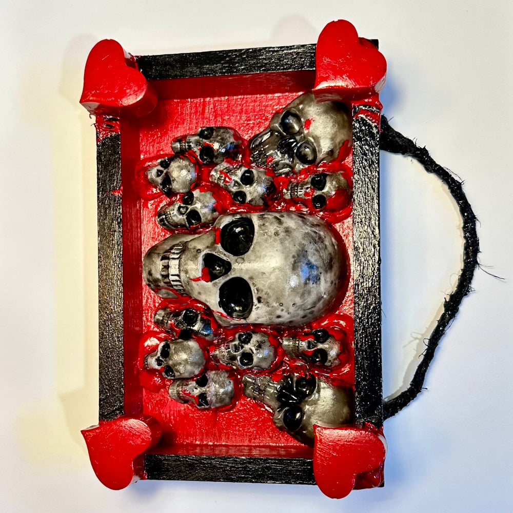 Skulls and Hearts-Red