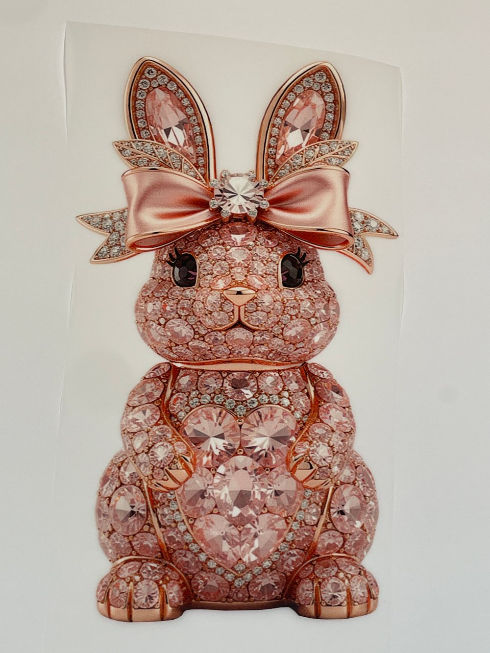 Image of Pink Bling Bunny ( Happy Easter)