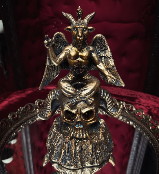 Image of Baphomet Backflow Incense Burner