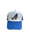 Art of Fame/ Royal Blue/White Thunder Bolt Trucker Hat