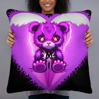 Image 1 of Purp bear Basic Pillow