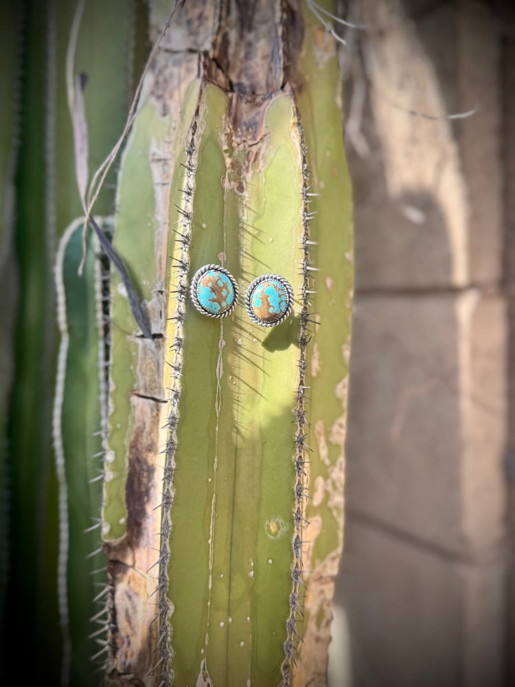 Image of Mine #8 Turquoise stud earrings