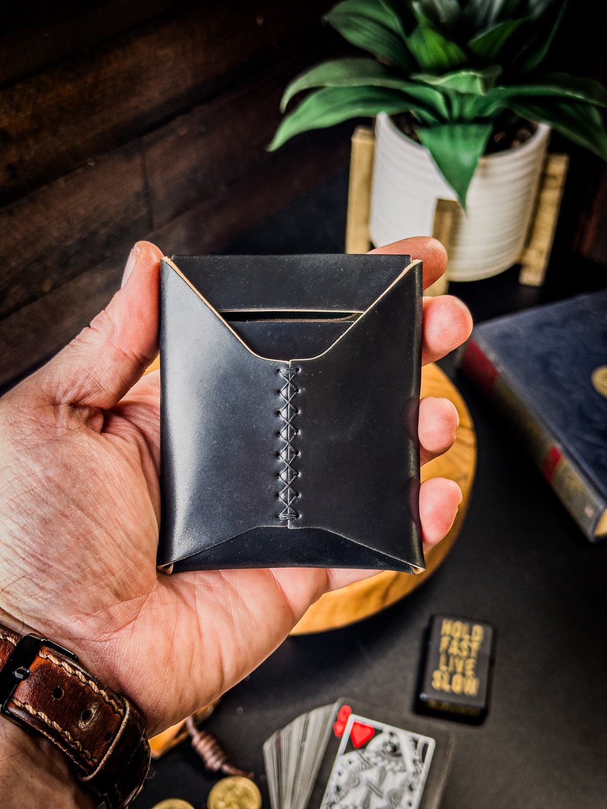 The Murphy - Black Horween Shell Cordovan | Patriot Leather Goods