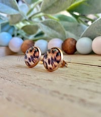 Image 2 of Cheetah Cabochon Studs 