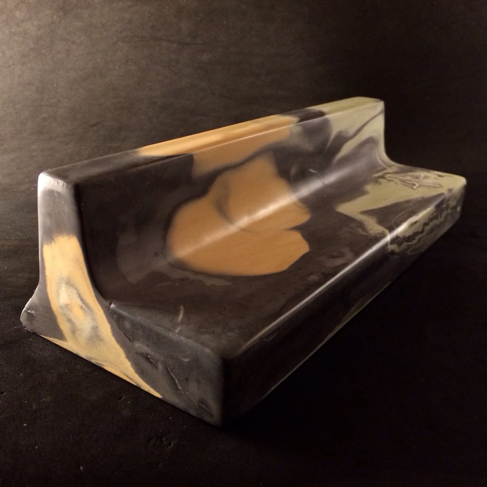 Image of Wired Ramps Jersey Ledge (Dark Grey, Slime Green and Orange)