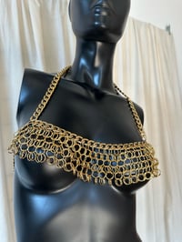 Image 5 of Gold plated Chainmail Top