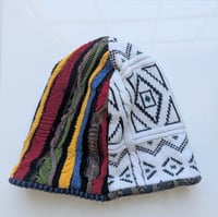 Image 2 of Upcycled Reversible Beanie Cotton Blend 7