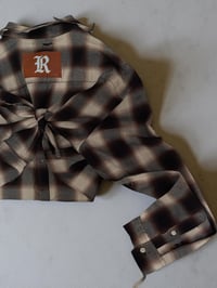 Image 4 of R Skull Crystal Flannel