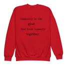 Image 8 of I love my hood youth crewneck sweatshirt